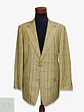 Blazer Clásico en Paño Pura Lana con Tramado Plaid Talla L - Miniatura 1