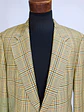 Blazer Clásico en Paño Pura Lana con Tramado Plaid Talla L - Miniatura 5