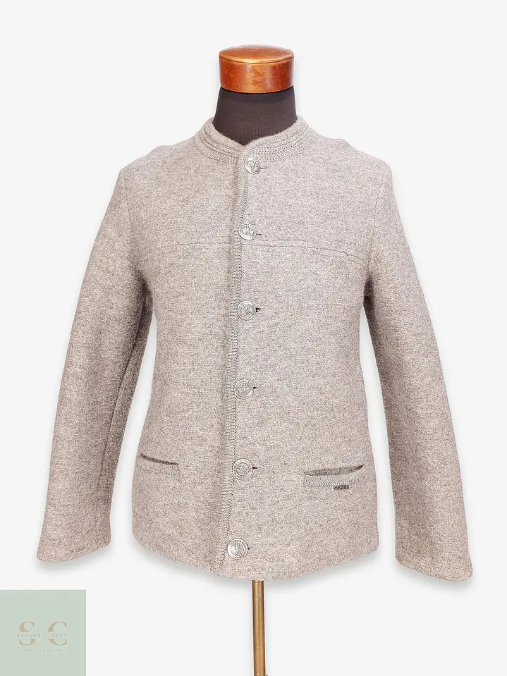 Chaqueta Tirolesa de Lana Cocida con Botones Heráldicos Geiger Talla SM 1