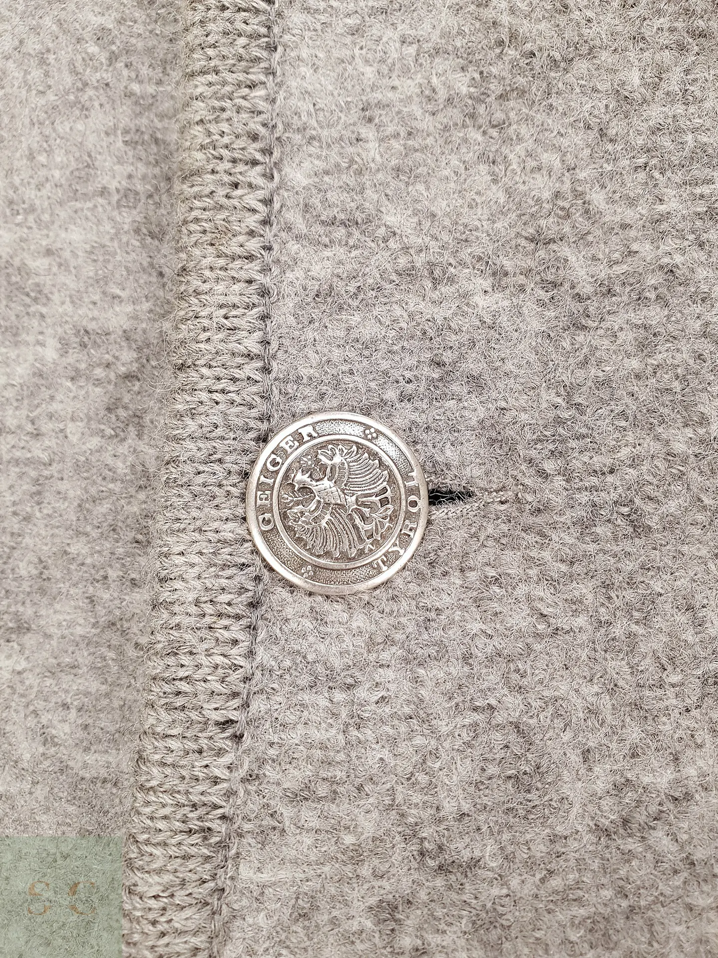 Chaqueta Tirolesa de Lana Cocida con Botones Heráldicos Geiger Talla SM 4