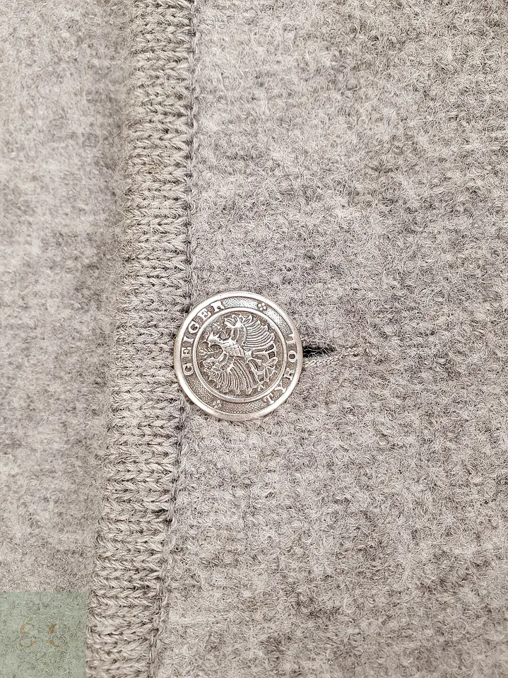 Chaqueta Tirolesa de Lana Cocida con Botones Heráldicos Geiger Talla SM 4