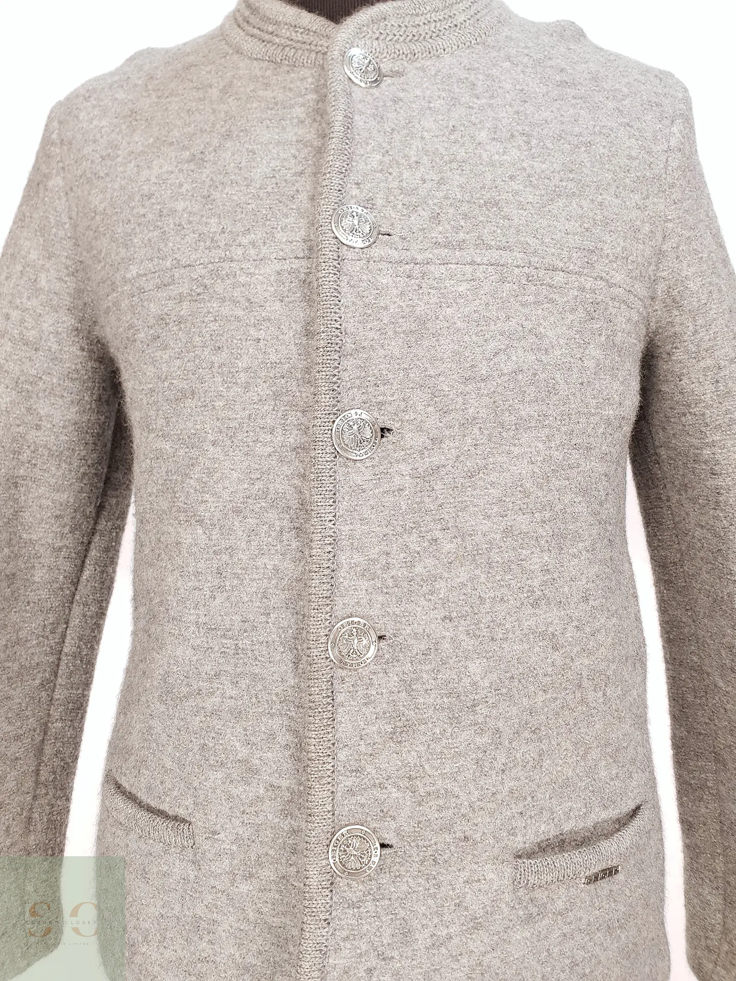 Chaqueta Tirolesa de Lana Cocida con Botones Heráldicos Geiger Talla SM 5