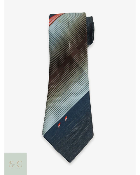 Corbata Vintage de Diseño Geométrico Diagonal