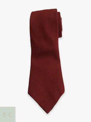 Corbata Clásica de Seda Borgoña con Bordado Sartorial Krawatten-Schmidt