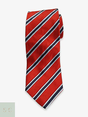 Corbata de Seda a Rayas Regimentales Andrew James
