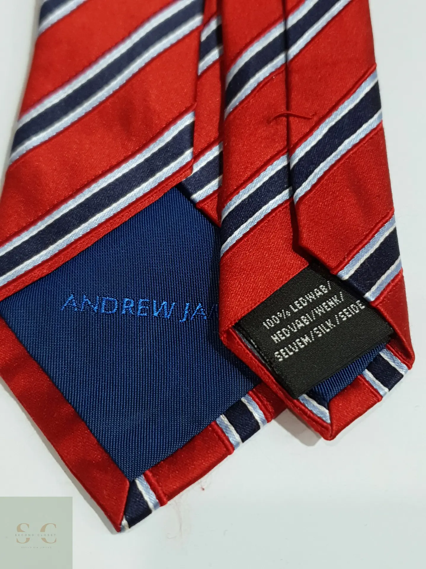 Corbata de Seda a Rayas Regimentales Andrew James 4