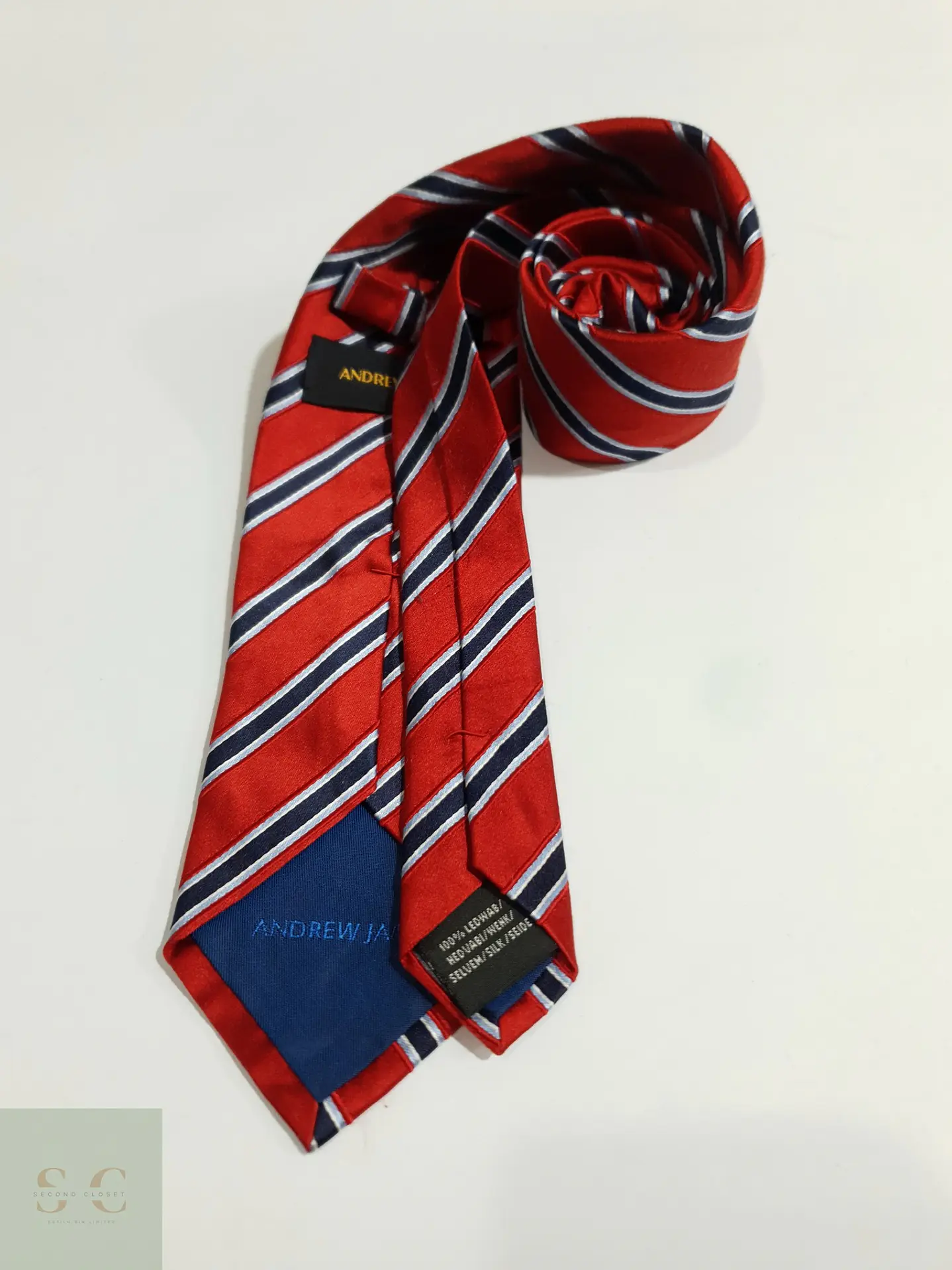 Corbata de Seda a Rayas Regimentales Andrew James 5