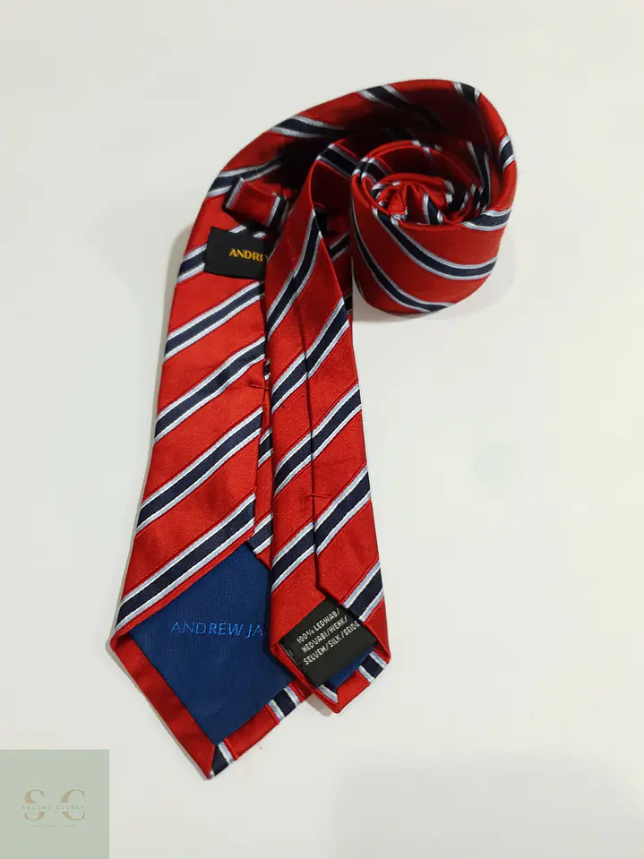 Corbata de Seda a Rayas Regimentales Andrew James 5