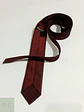 Corbata Vintage Texturada Granate Trevira - Miniatura 5