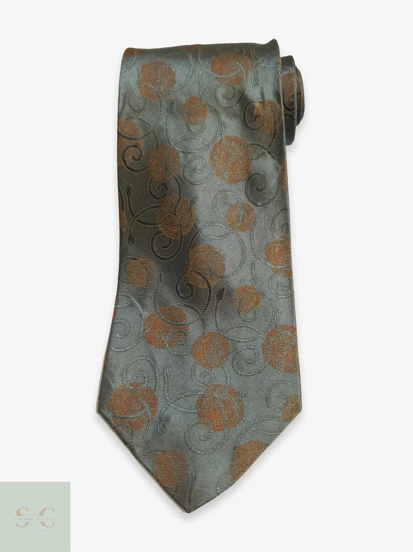 Corbata de Seda Jacquard con Motivo Botánico Ungaro Paris 1