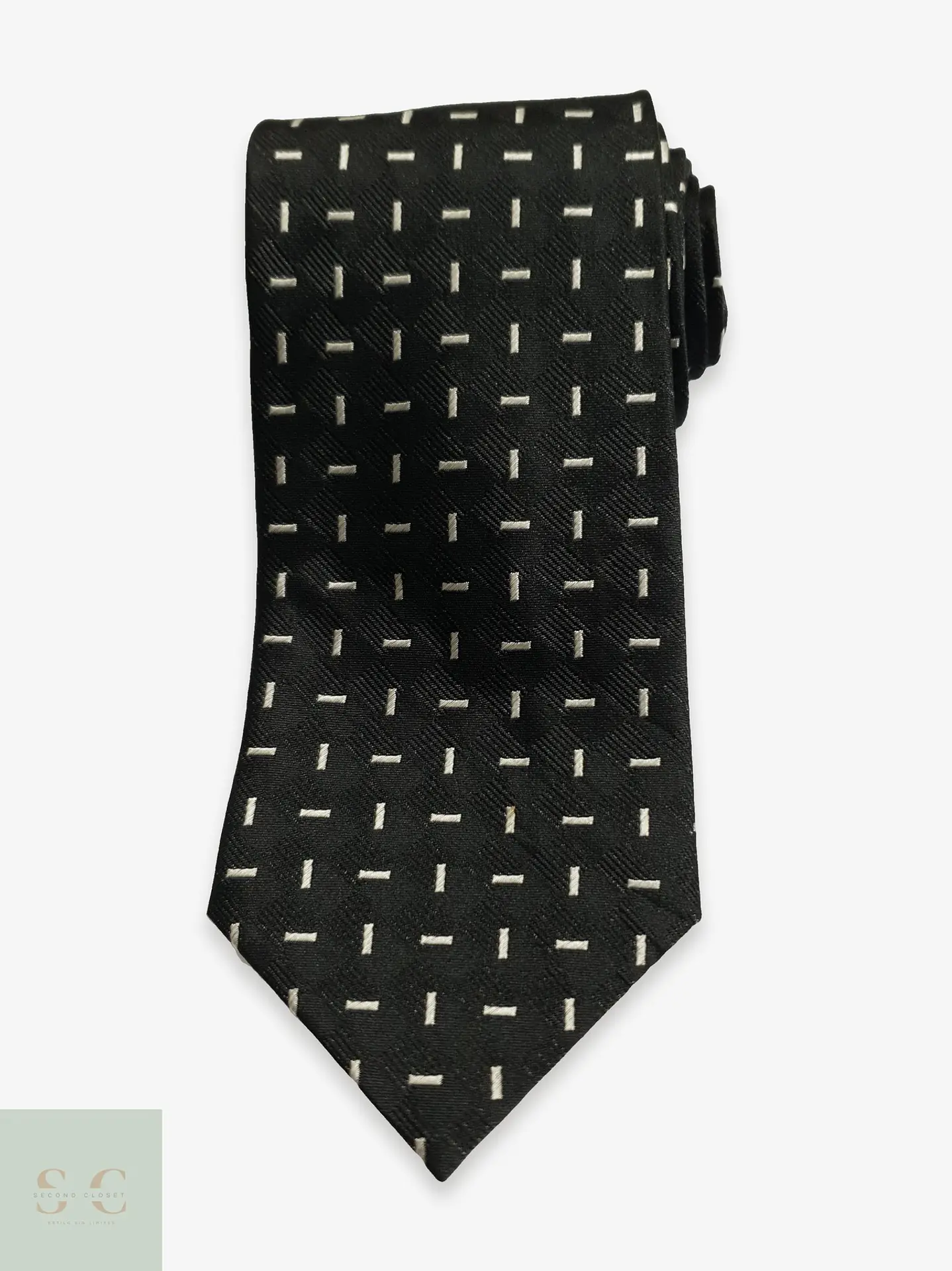 Corbata Clásica de Seda Jacquard con Microdibujo 1