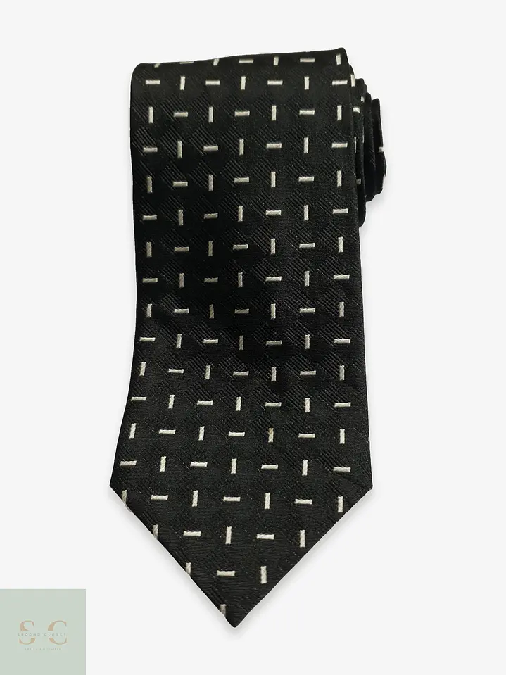 Corbata Clásica de Seda Jacquard con Microdibujo 1