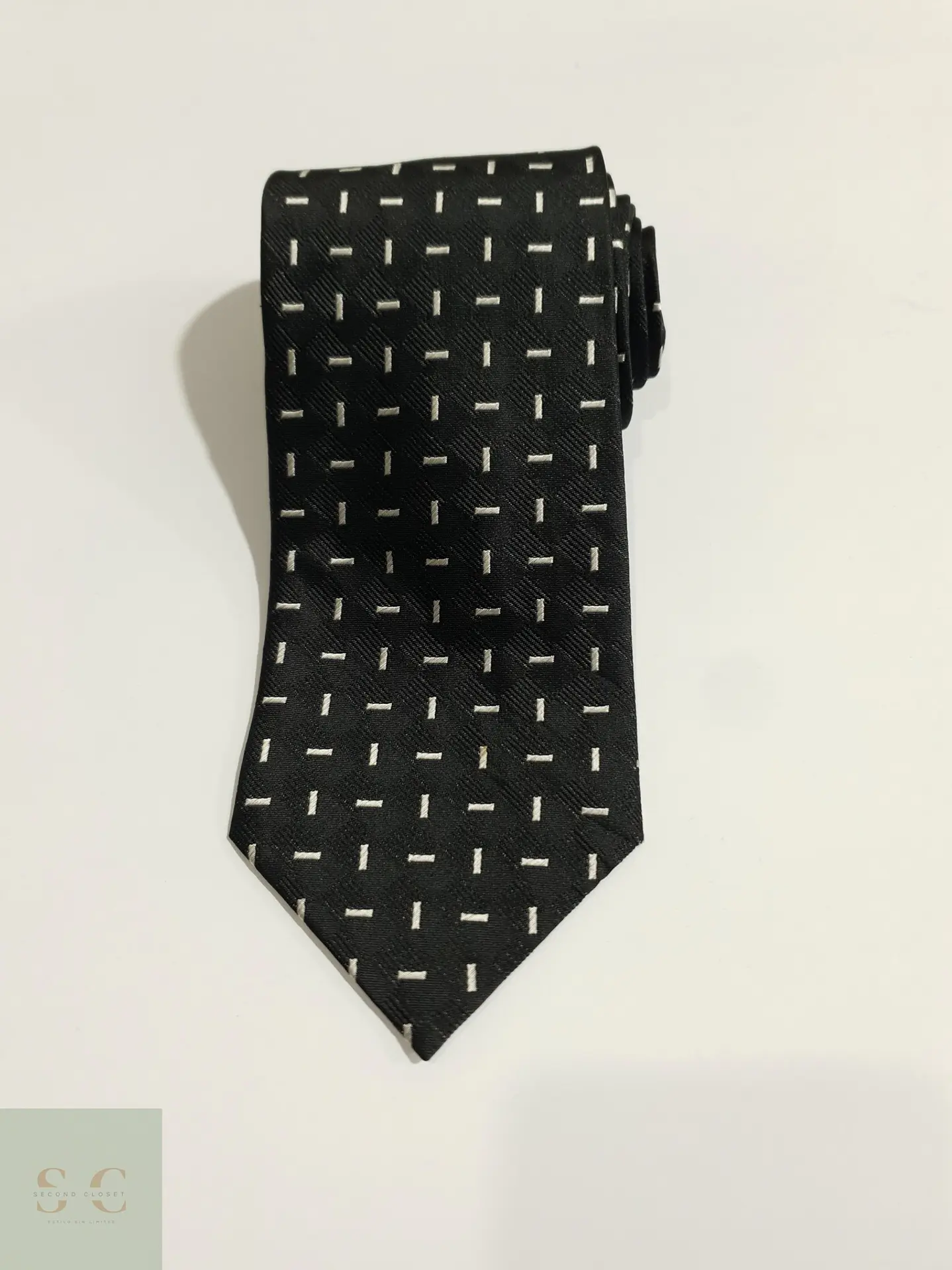 Corbata Clásica de Seda Jacquard con Microdibujo 2