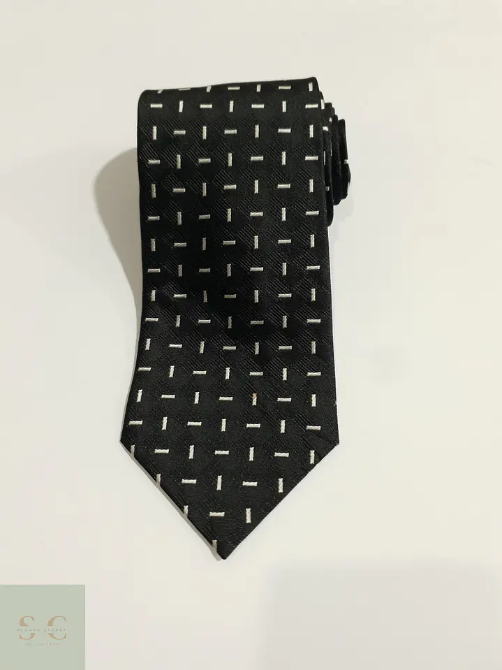 Corbata Clásica de Seda Jacquard con Microdibujo 2