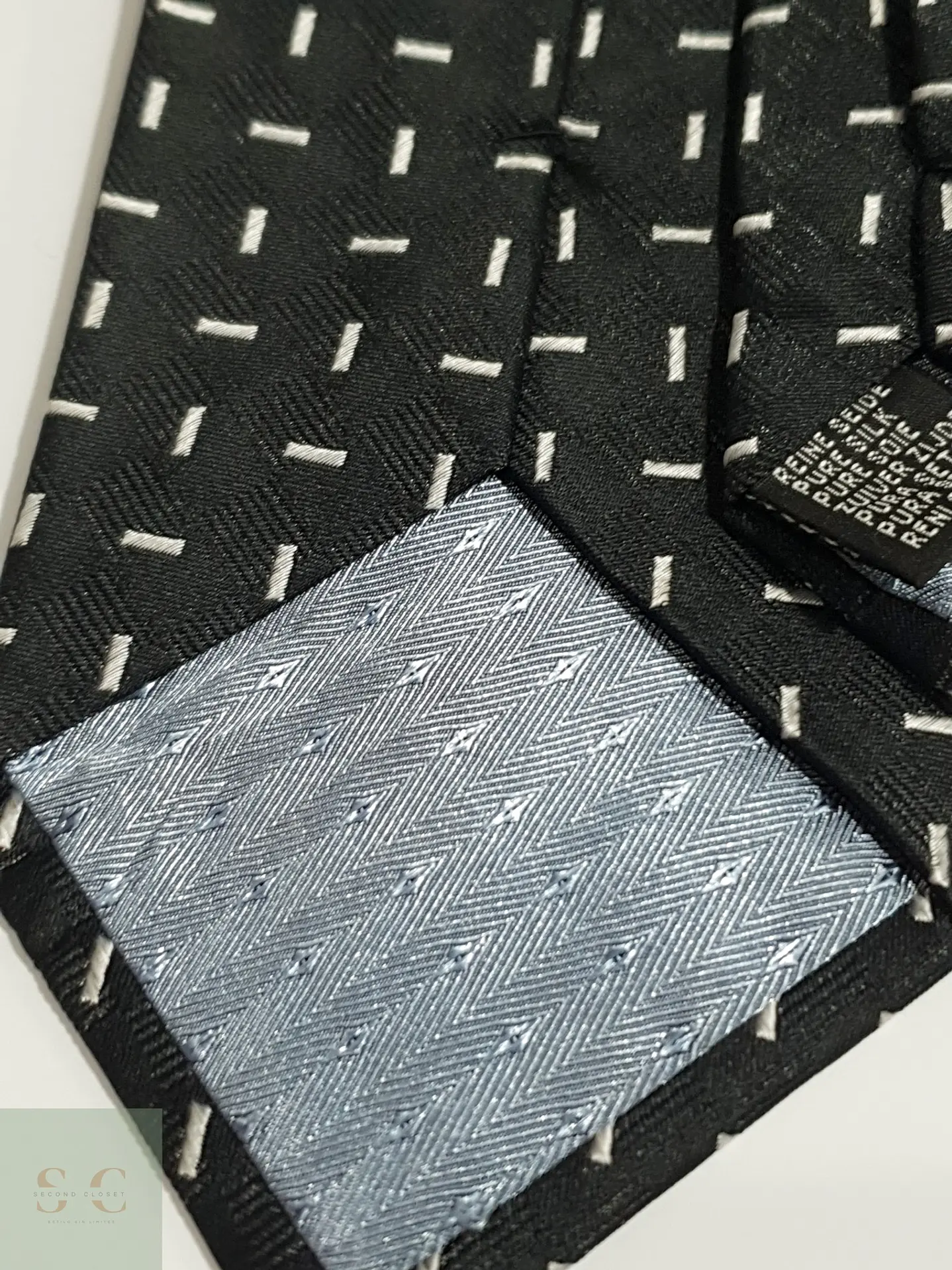 Corbata Clásica de Seda Jacquard con Microdibujo 5