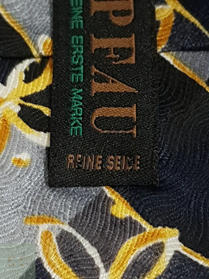 Corbata Vintage de Seda Jacquard con Motivos Florales Pfau 4