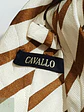 Corbata de Seda a Rayas Cognac y Marfil Cavallo - Miniatura 3