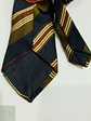 Corbata Italiana en Seda Jacquard de Rayas Diagonales Altea Milano - Miniatura 4