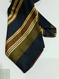 Corbata Italiana en Seda Jacquard de Rayas Diagonales Altea Milano - Miniatura 5