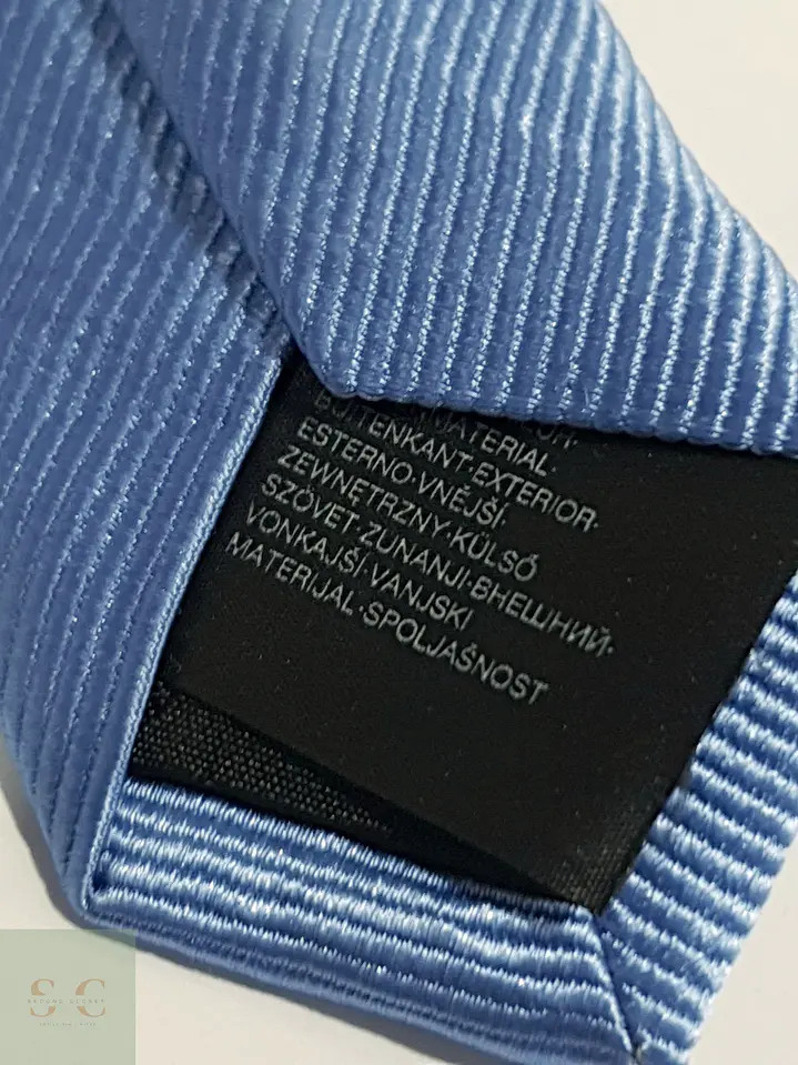 Corbata Clásica de Seda en Tono Azul Celeste C&A 4