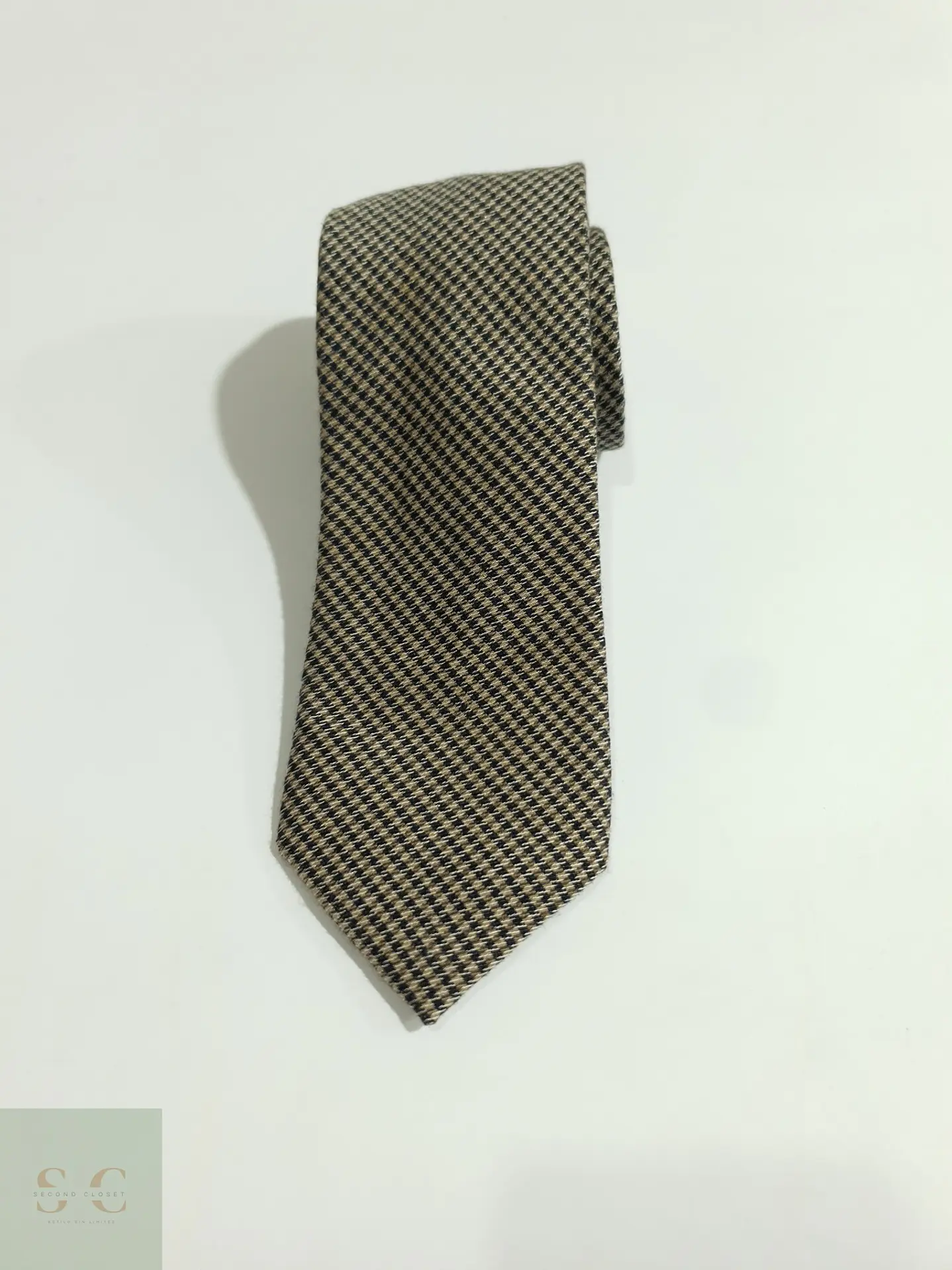 Corbata en Mezcla de Cashmere y Seda Houndstooth Eduard Dressler 2