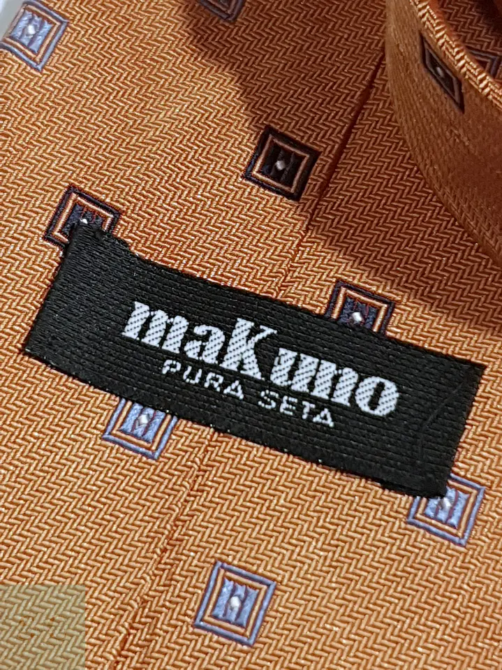 Corbata de Seda Jacquard con Motivo Geométrico Makumo 3