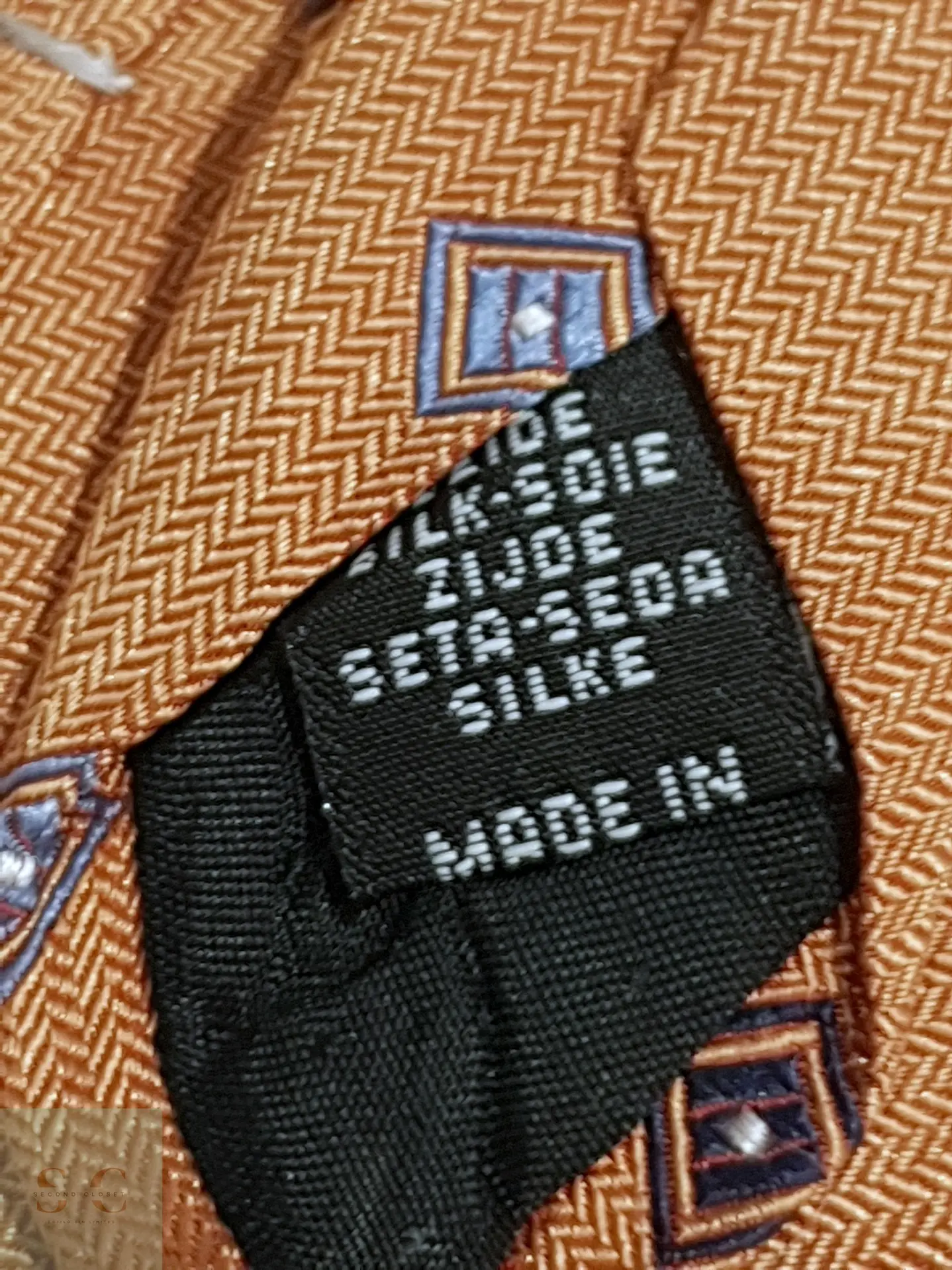 Corbata de Seda Jacquard con Motivo Geométrico Makumo 4