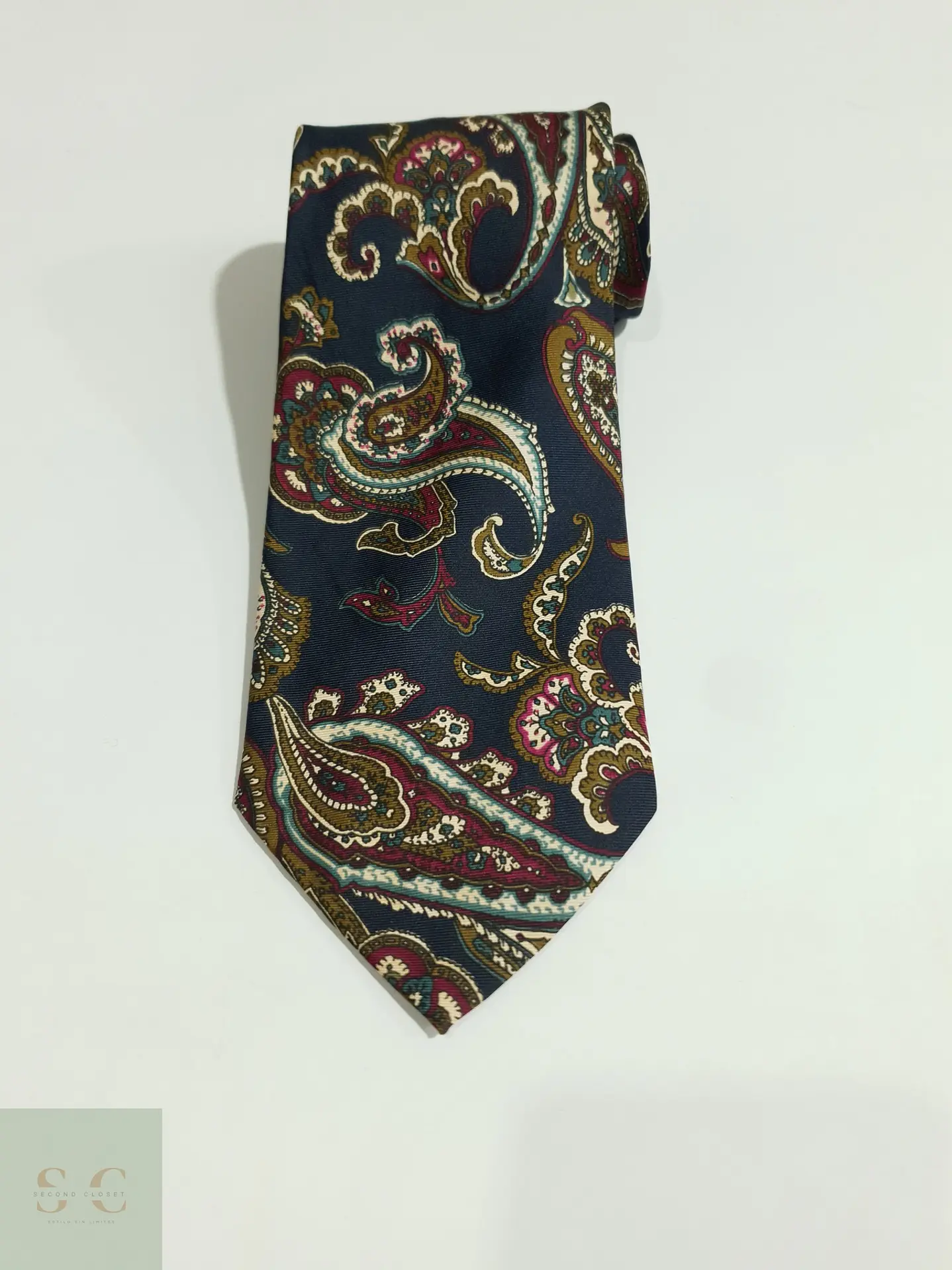 Corbata de Seda Italiana en Estampado Paisley 2