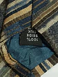 Corbata de Seda Tejida con Patrón Geometrico Diagonal Monti Cravatte - Miniatura 5