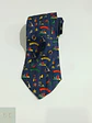 Corbata Vintage de Seda con Motivos Abstractos Continental Nutzfahrzeugreifen - Miniatura 2