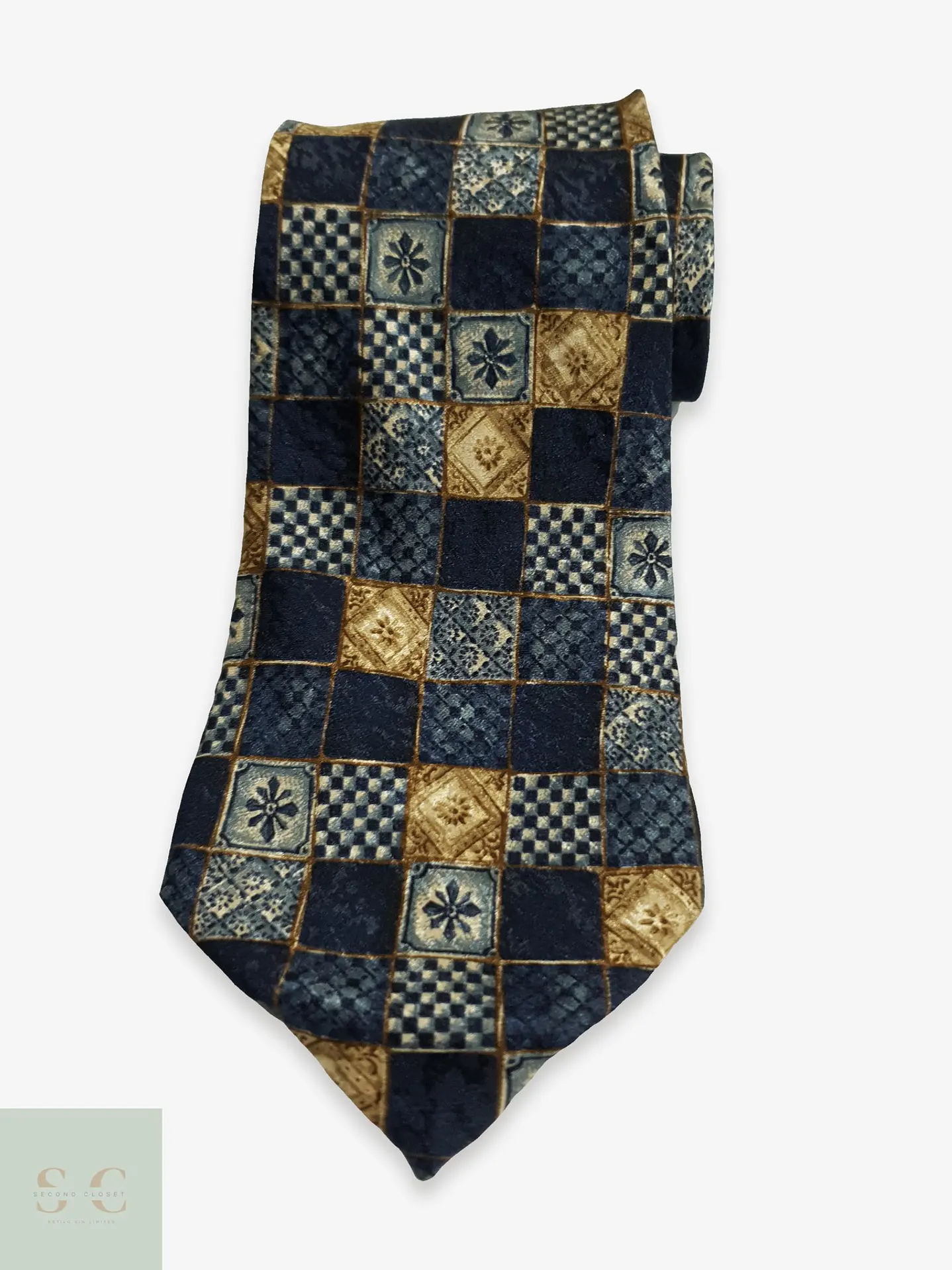 Corbata de Seda Jacquard con Motivo Mosaico Carnaval de Venise 1