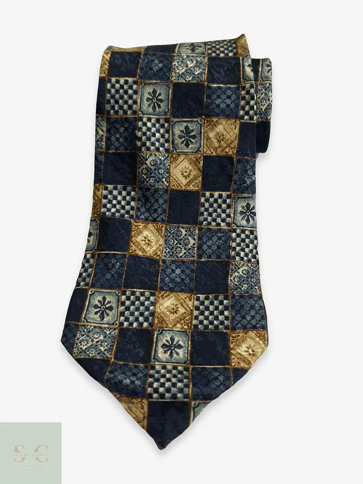 Corbata de Seda Jacquard con Motivo Mosaico Carnaval de Venise 1