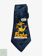 Corbata Vintage de Seda Tejida con Motivo Astrológico BAR-ON - Miniatura 1