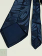 Corbata Vintage de Seda Tejida con Motivo Astrológico BAR-ON - Miniatura 5