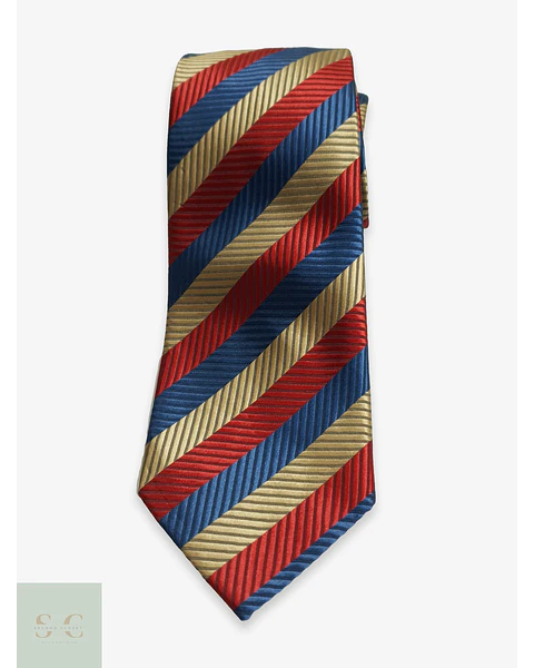 Corbata Estilo Regimental a Rayas Diagonales