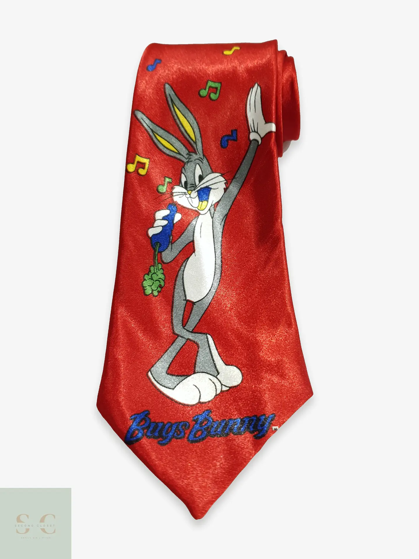 Corbata Temática Bugs Bunny en Seda Satinada Master-Man 1