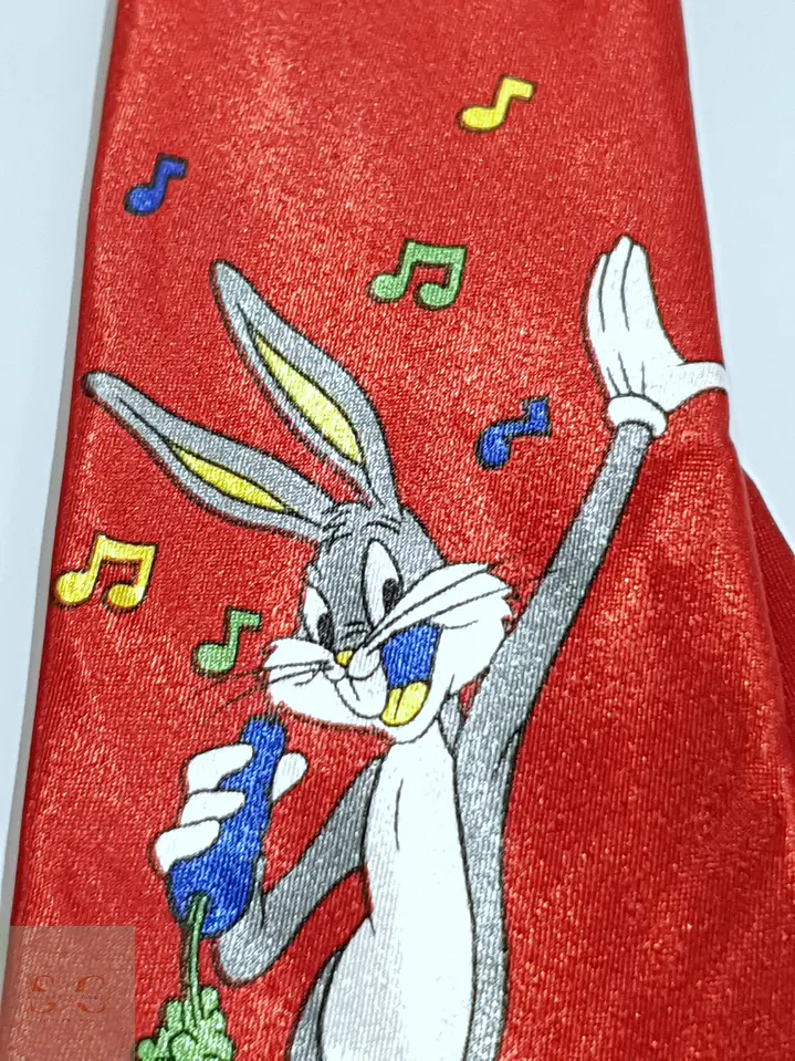 Corbata Temática Bugs Bunny en Seda Satinada Master-Man 5