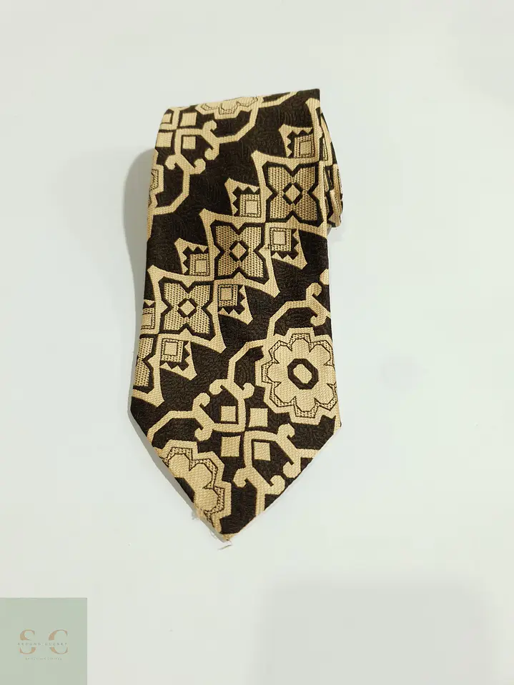 Corbata Vintage de Tejido Jacquard Geométrico Orbis 2