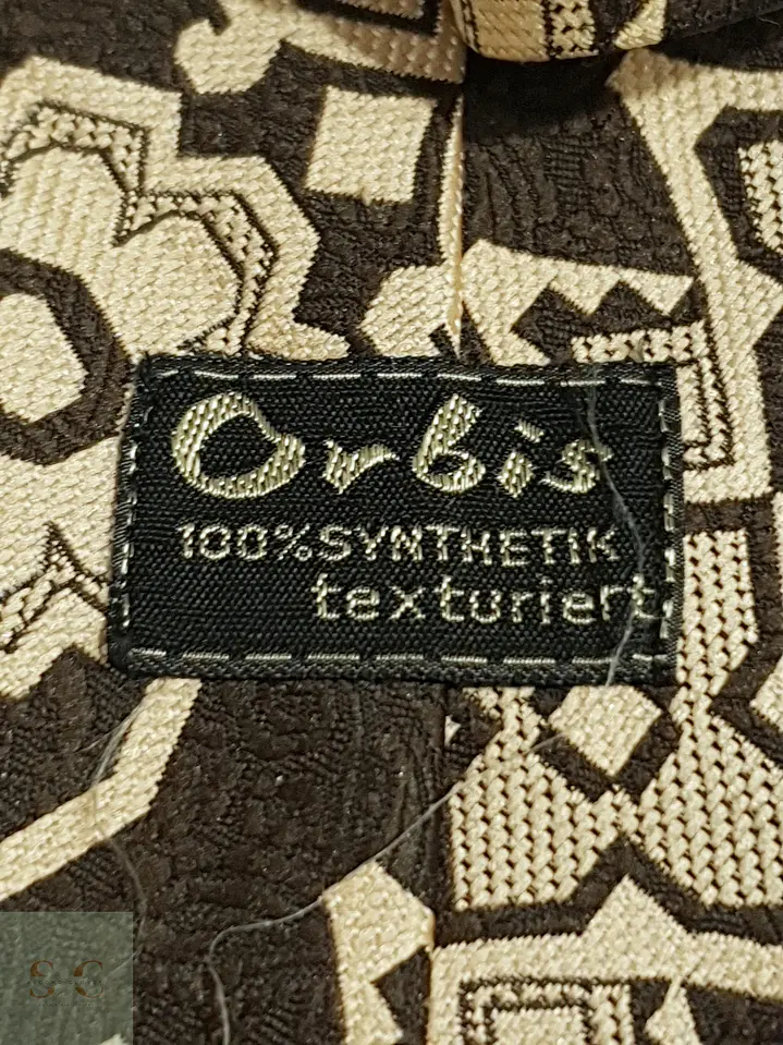 Corbata Vintage de Tejido Jacquard Geométrico Orbis 3