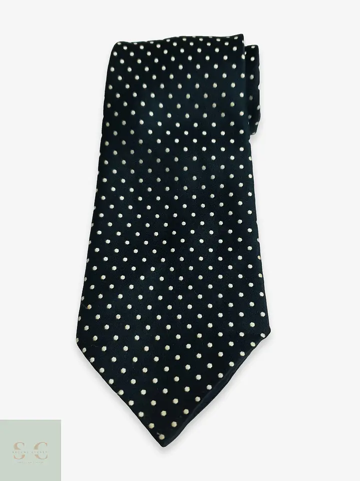 Corbata Clásica Azul Marino a Lunares Trevira Kingsway 1