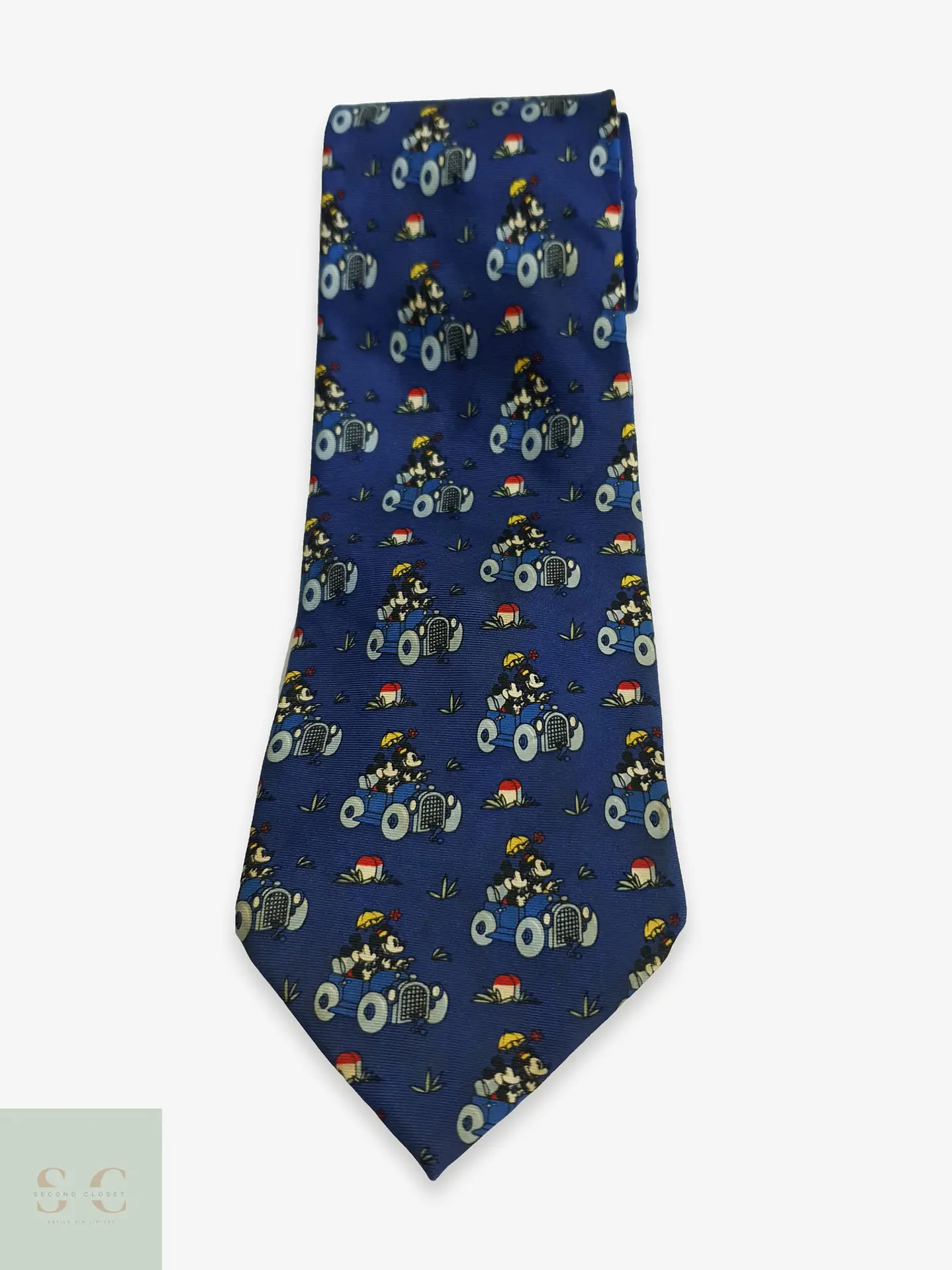 Corbata de Seda con Motivo Vintage Ilustrado Mickey Unlimited 1