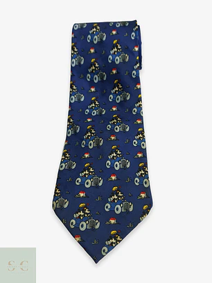 Corbata de Seda con Motivo Vintage Ilustrado Mickey Unlimited