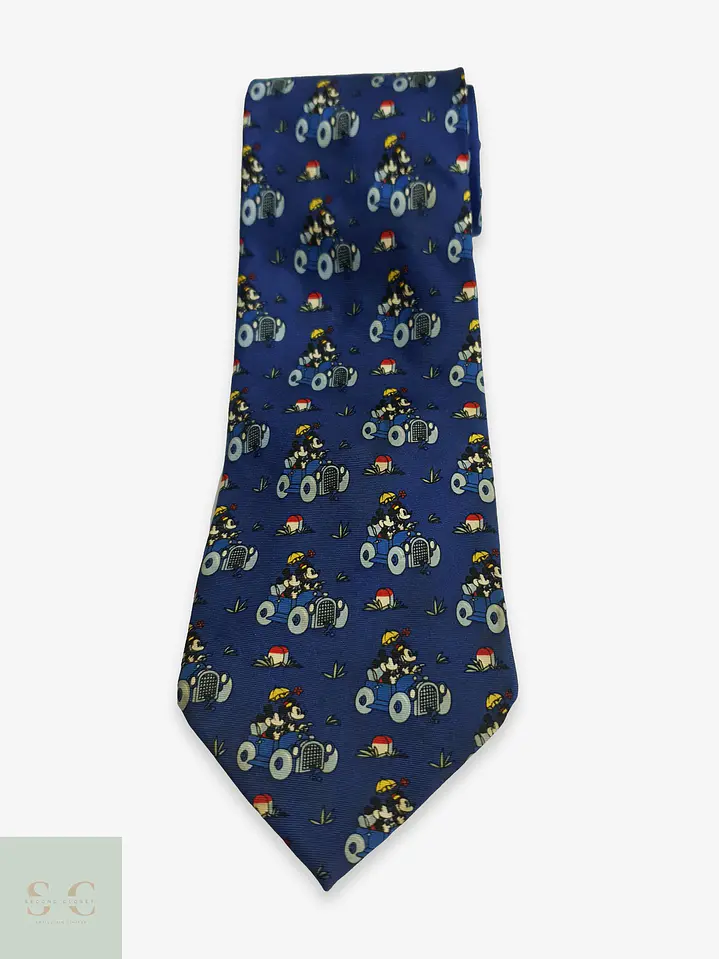 Corbata de Seda con Motivo Vintage Ilustrado Mickey Unlimited 1
