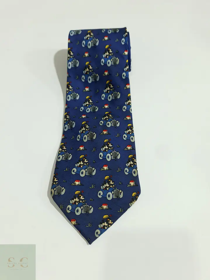 Corbata de Seda con Motivo Vintage Ilustrado Mickey Unlimited 2