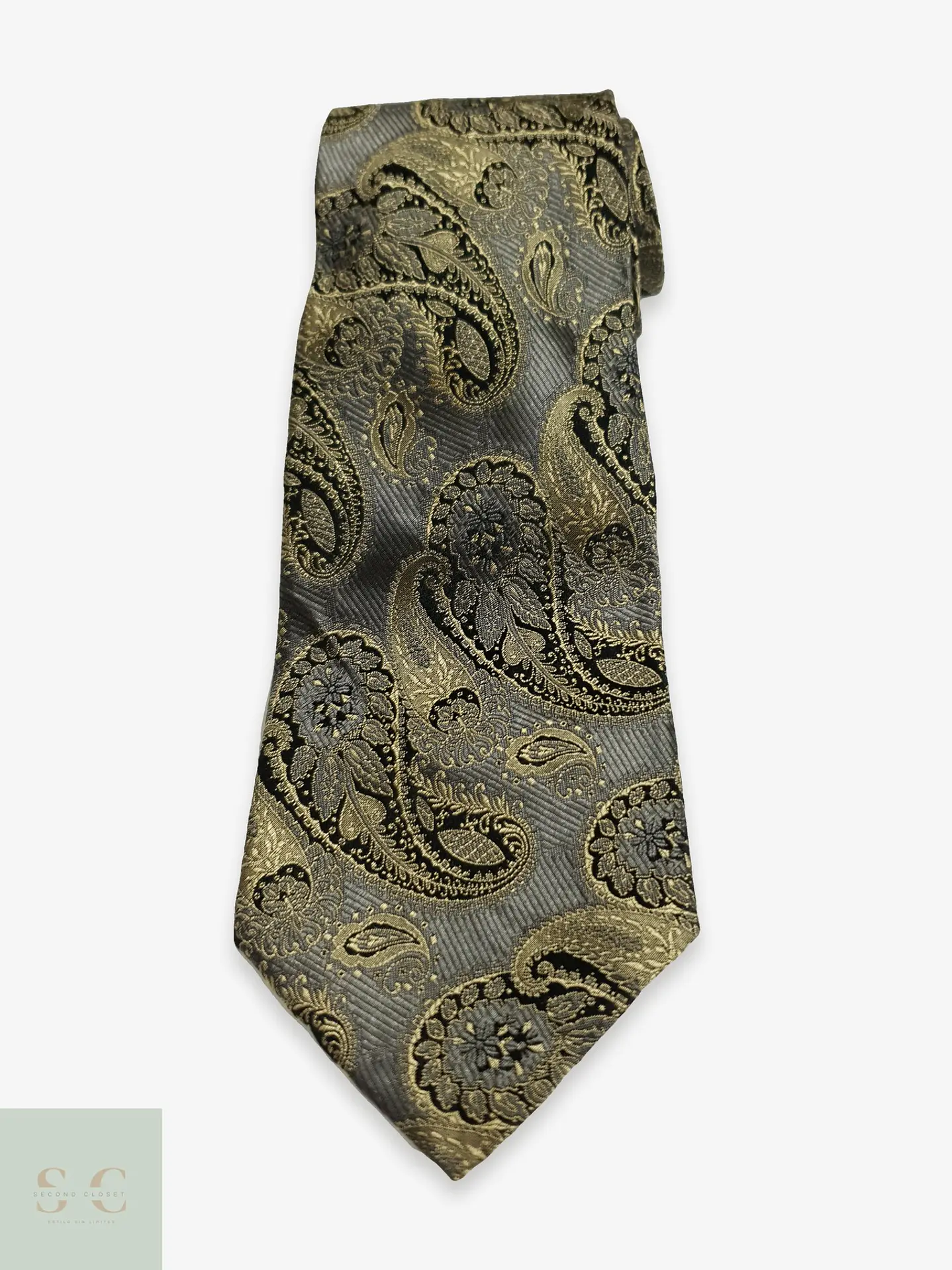Corbata de Seda Jacquard con Motivo Paisley Pierre Cardin 1