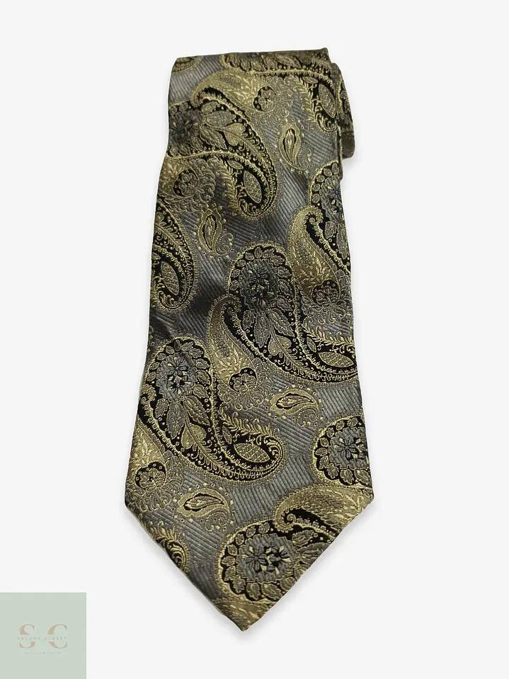 Corbata de Seda Jacquard con Motivo Paisley Pierre Cardin 1