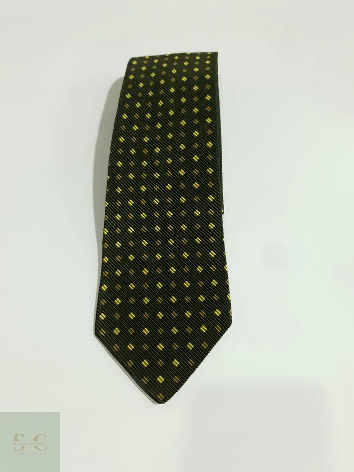 Corbata Texturizada de Seda y Algodón con Micropatrón Jacquard Daniels & Korff 2