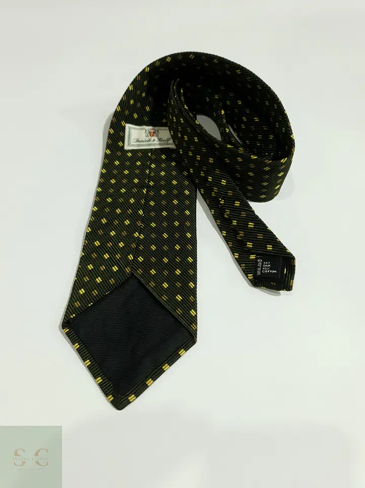 Corbata Texturizada de Seda y Algodón con Micropatrón Jacquard Daniels & Korff 3