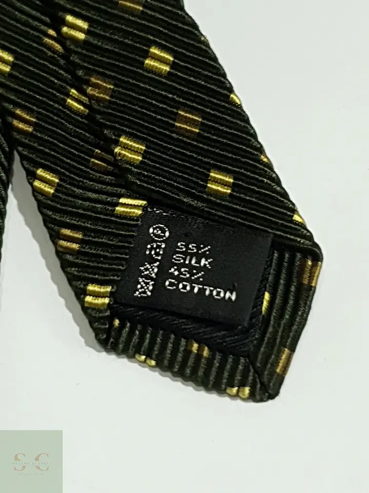 Corbata Texturizada de Seda y Algodón con Micropatrón Jacquard Daniels & Korff 4