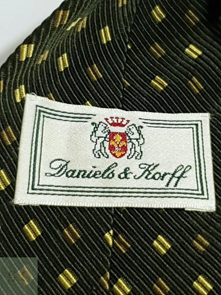 Corbata Texturizada de Seda y Algodón con Micropatrón Jacquard Daniels & Korff 5